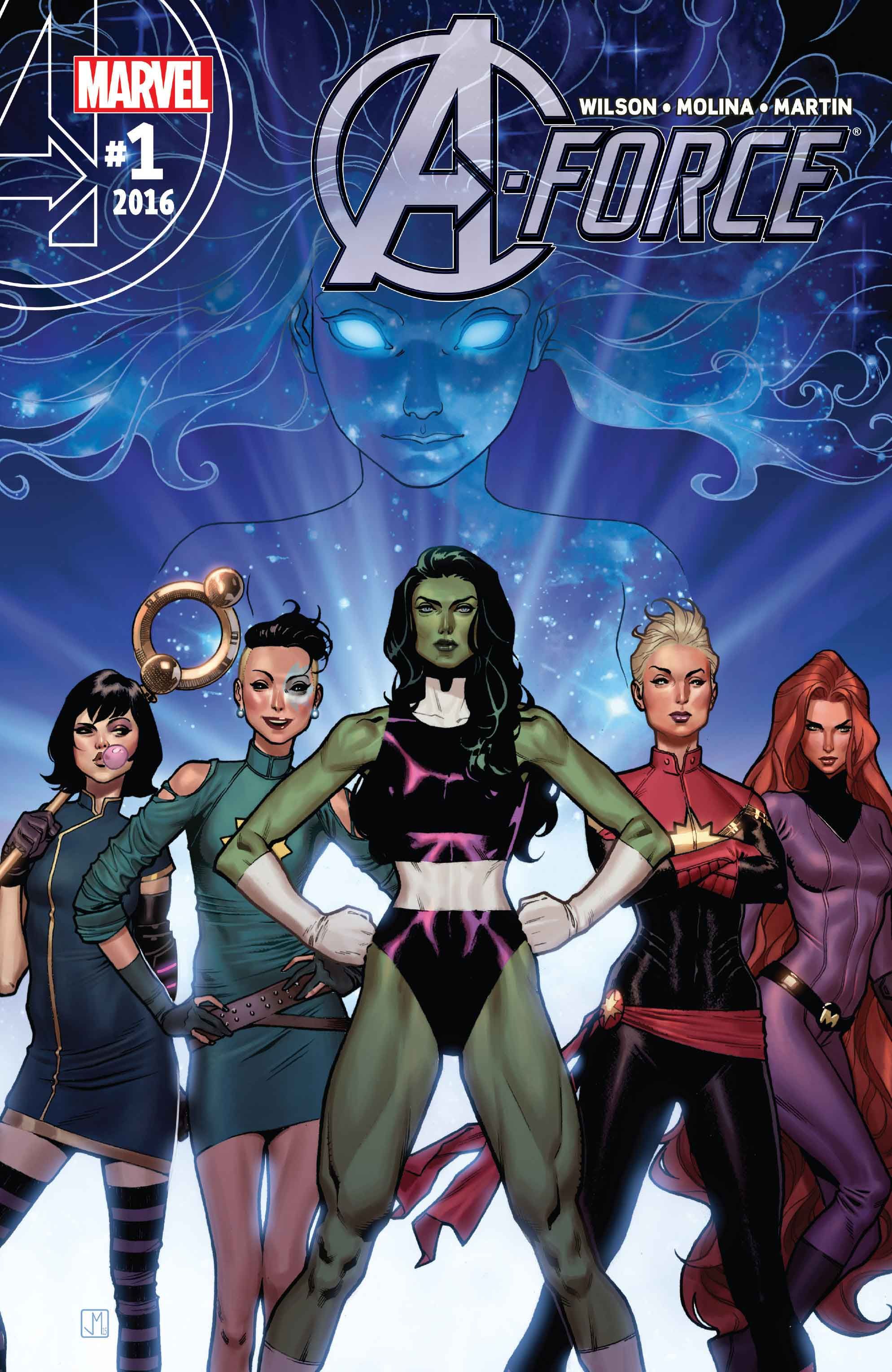 Bìa truyện A-Force (2016)