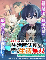 Bìa truyện Tsukaenai To Oidasareta Seikatsu Mahoutsukai, Mugen No Maryoku De Seikatsu Musou ~Karyoku Yaku? Iie, Support Yaku Desu~